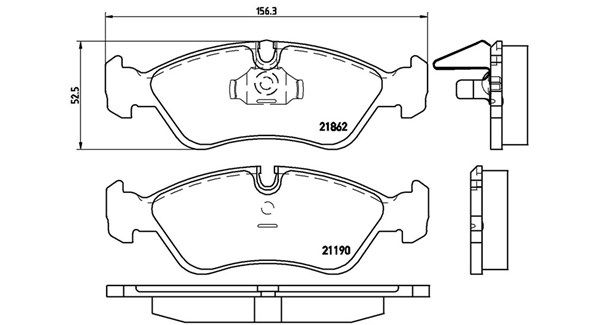 MAGNETI MARELLI stabdžių trinkelių rinkinys, diskinis stabdys 363700459017